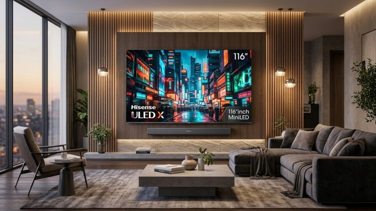 Hisense Revela TV 116UXS RGB MiniLED e Soundbar UX1 na IFA 2026